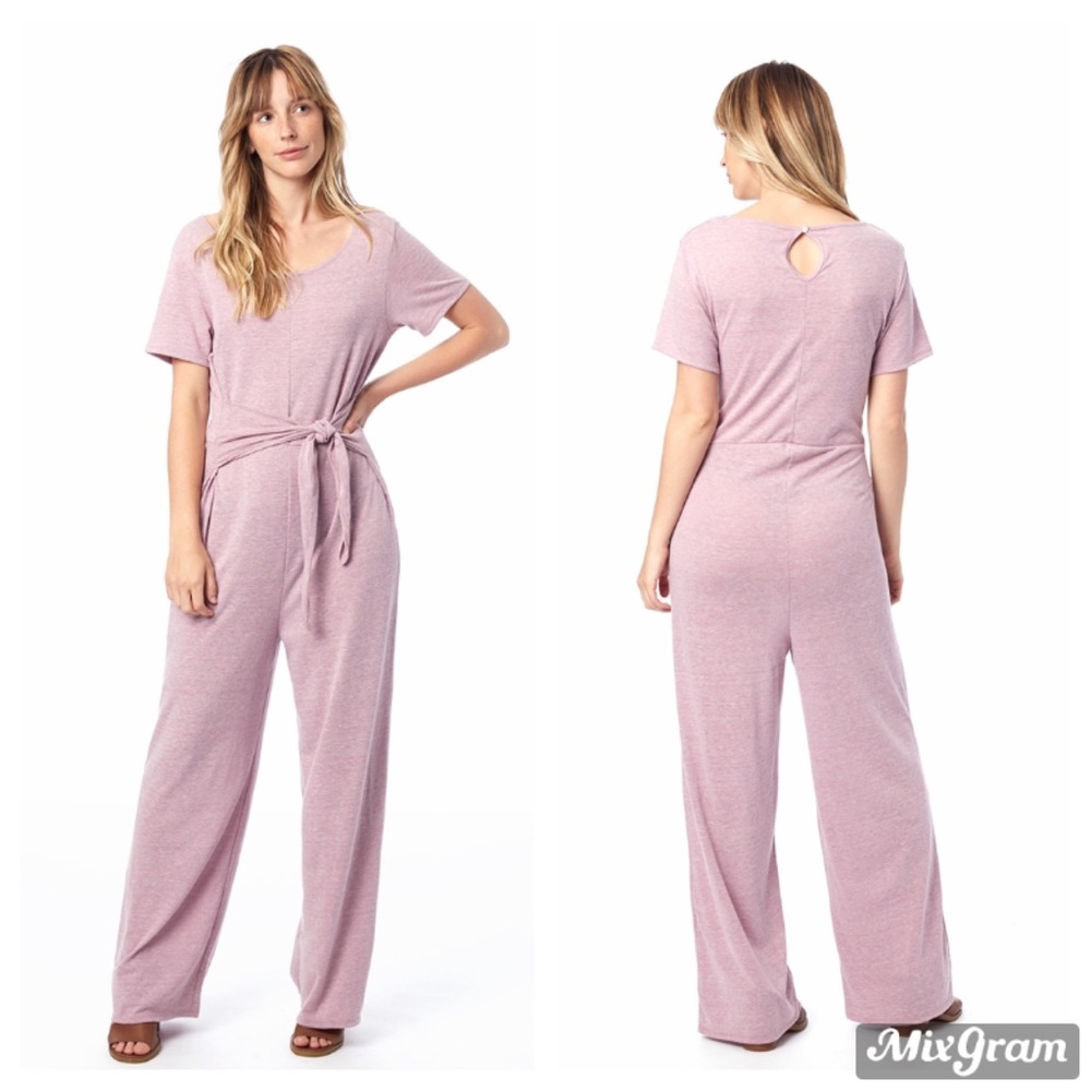 ✨Alternative Tie Waist Purple Jumpsuit Size XL